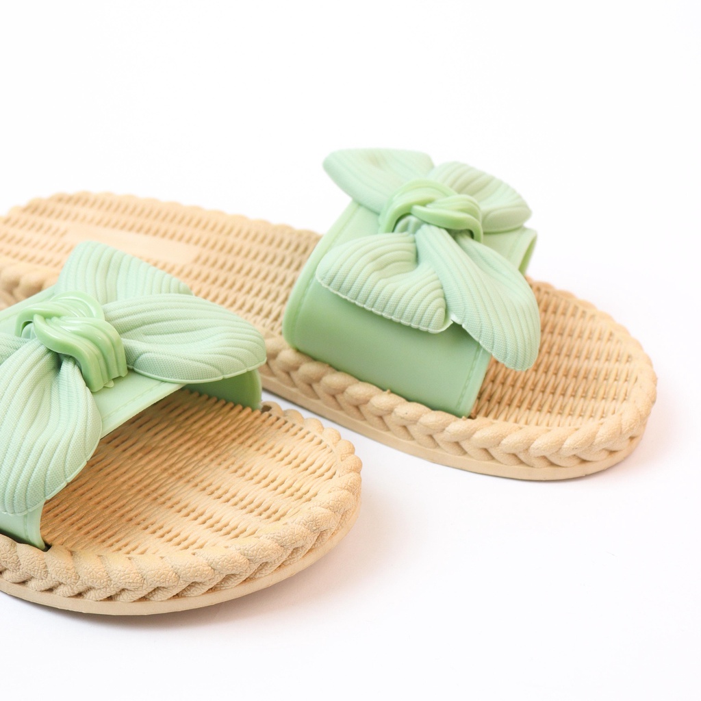 Yura Sandal Selop Pita Wanita Slip On Teplek - Demorin Sendal