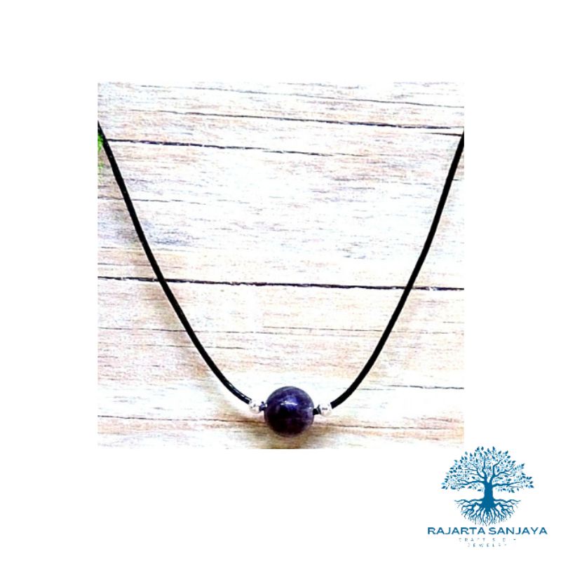 Kalung Batu Handmade Rajarta Batu Amethyst Protective Stone