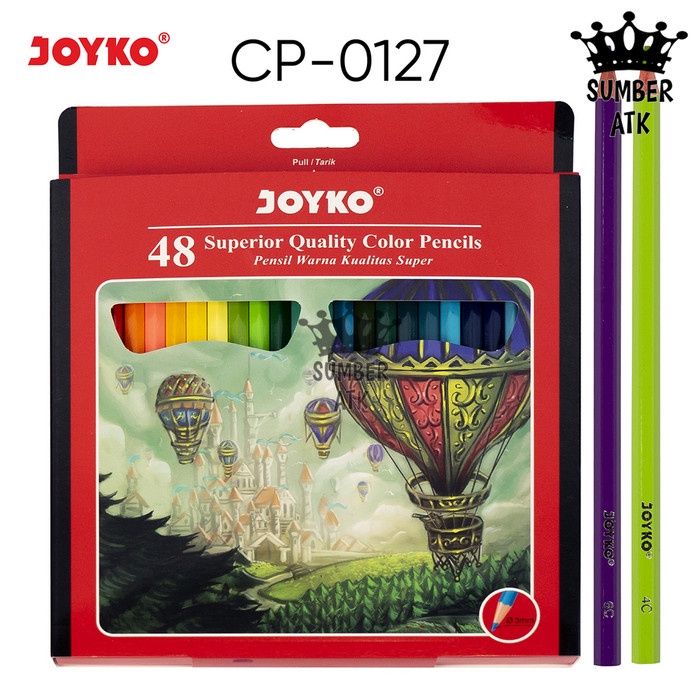 

Terlaris Joyko Pensil Warna 48 Warna Cp-0127 Superior Quality Color Pencils