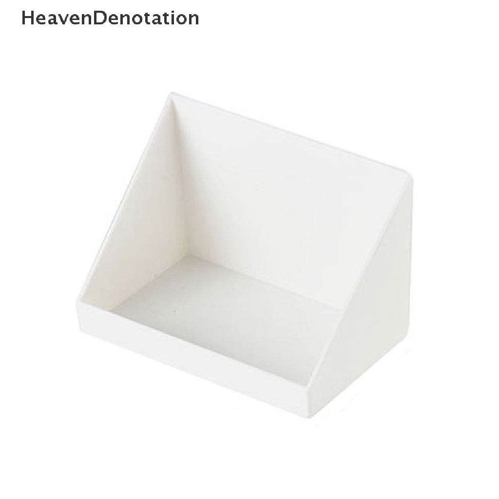 [HeavenDenotation] Rak Penyimpanan Plastik Tempel Dinding Kotak Kamar Mandi Dapur Organizer Container Shelf HDV