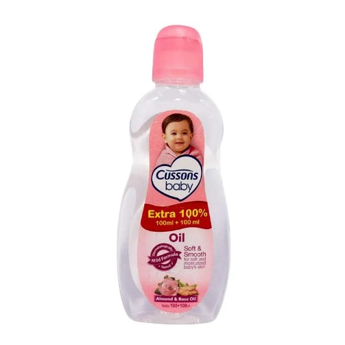 CUSSONS BABY OIL SOFT &amp; SMOOTH ALMOND &amp; ROSE OIL 100ml