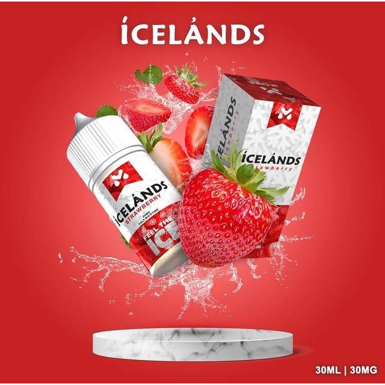 Icelands Strawberry Salt Nic 30ML by Move Juice - Authentic Liquid