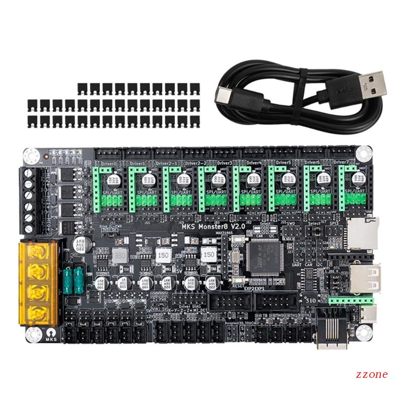 Zzz Monster8 32Bit Control Board Kartu Kontrol 8Axis Untuk Voron VS 3D Printer Part