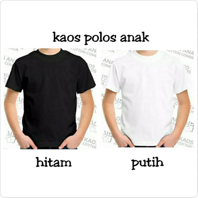 KAOS POLOS ANAK/ KAOS POLOS ANAK MURAH/ KAOS POLOS ANAK COMBED 30S