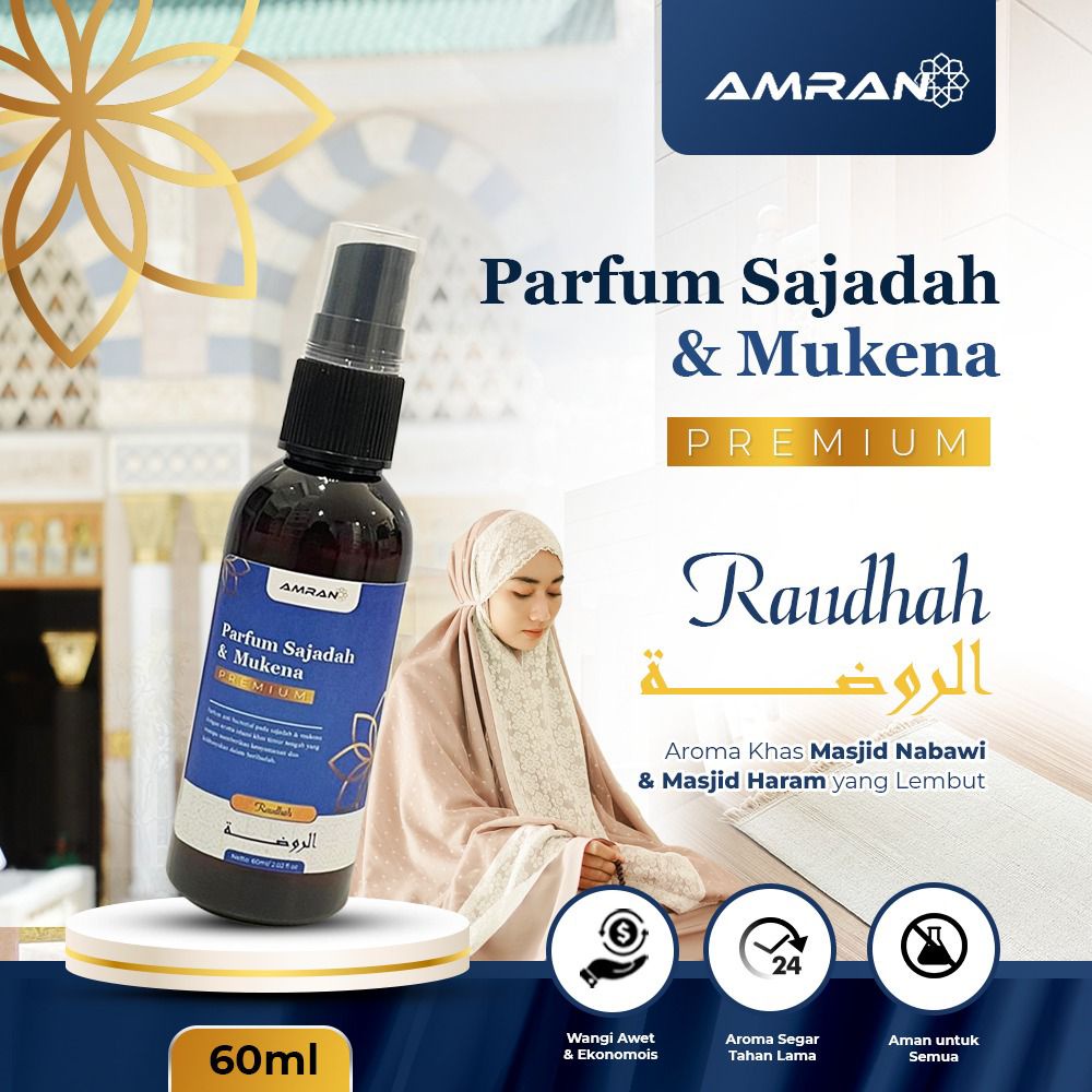 Parfum Untuk Sajadah &amp; Mukena Aroma Parfum Arab Antibacterial Parfume Sajadah AMRAN