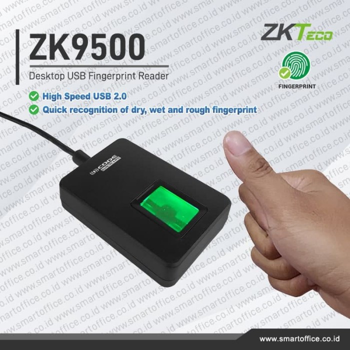 

[[JNT COD]] Fingerprint Reader ZKTECO ZK9500 USB Fingerprint Pengganti ZK4500