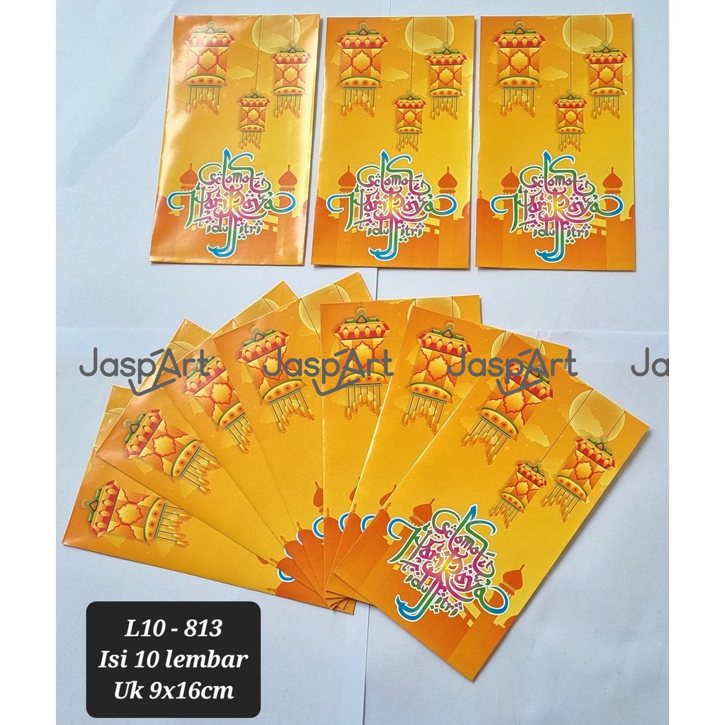 AMPLOP LEBARAN IDUL FITRI ANGPAO LEBARAN IDUL FITRI UKURAN PANJANG ISI 10 MURAH READY STOCK