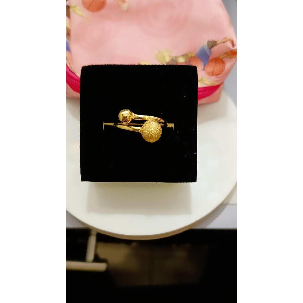 Cincin Emas Asli Perhiasan Kadar 700/70% 15K (MM)