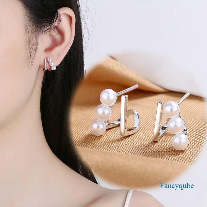 Perhiasan Mutiara Anting Tembaga Ramah Lingkungan Untuk Hadiah Pernikahan Wemon