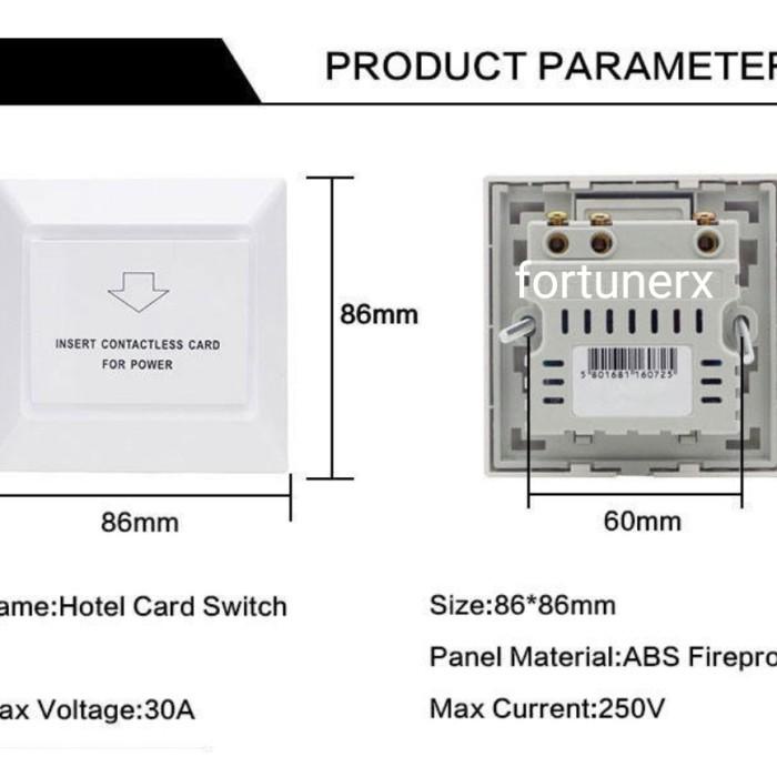 

Hotel Keycard RFID 13.56 Mhz Energy Saving Switch Smart Hotel 13.56mhz