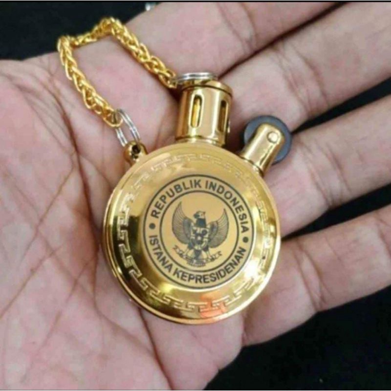 Korek Api Ligther Gold Unik Istana kepersidenan bisa custom logo dan nama