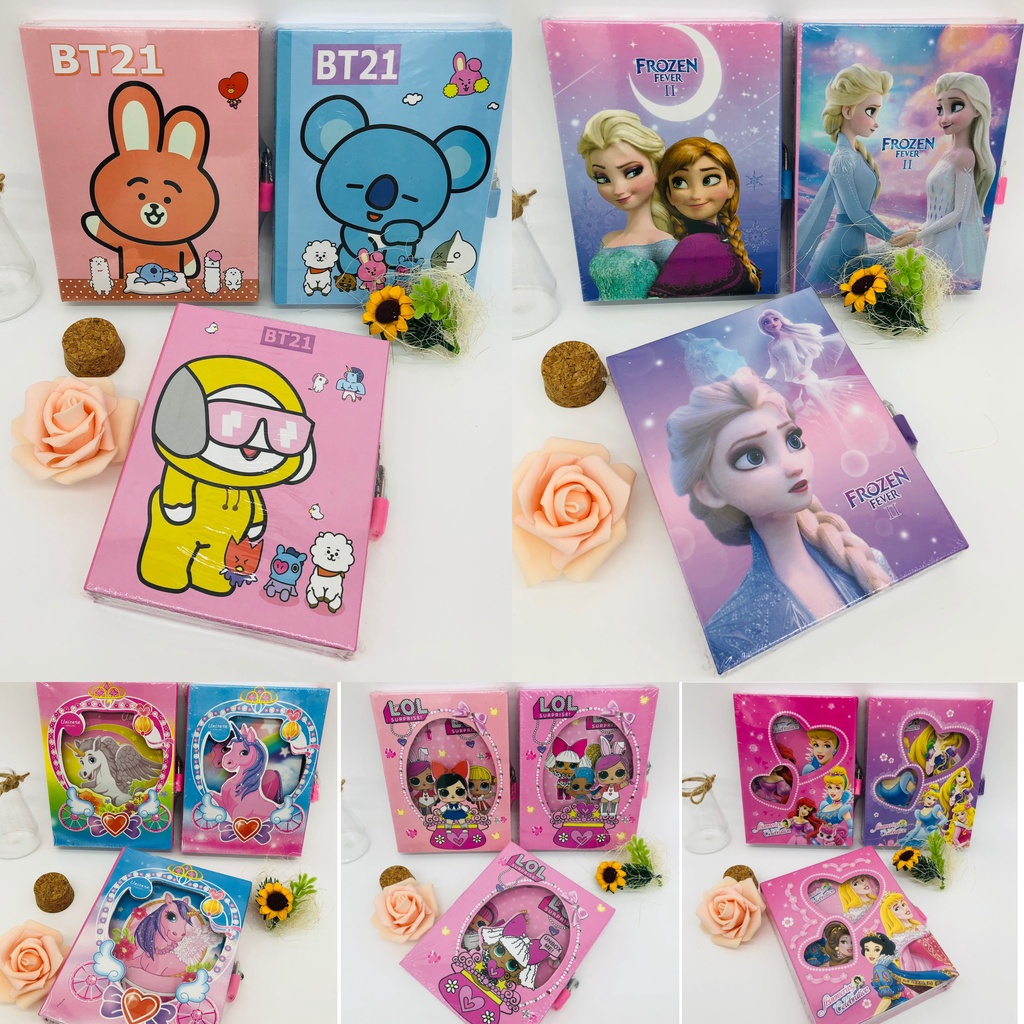 TOKO21GROSIR -- CC64K DIARY KUNCI GEMBOK/ NOTEBOOK GARIS CC64K /BUKU TULIS 1 PAK/NOTE BOOK ESTETIK