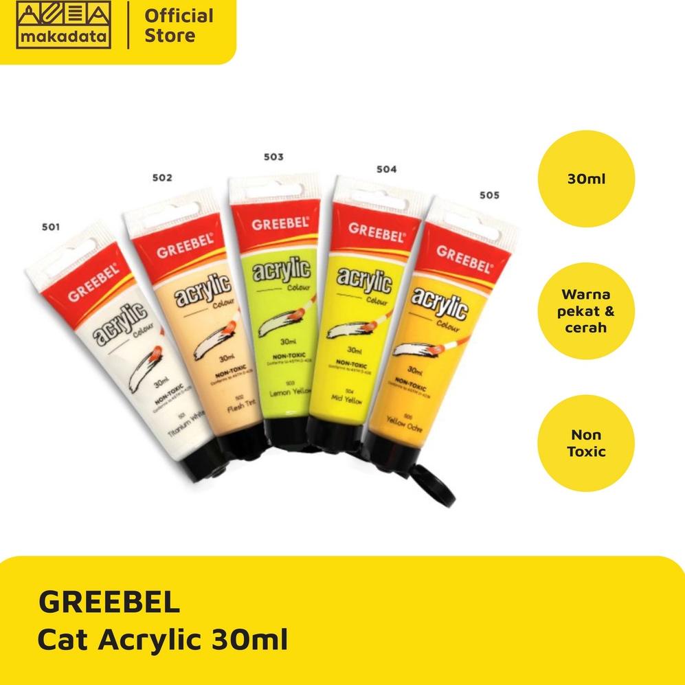 

A26 CAT AKRILIK ACRYLIC COLOUR PAINT 30 ML GREEBEL MURAH BEST RATING ぴ