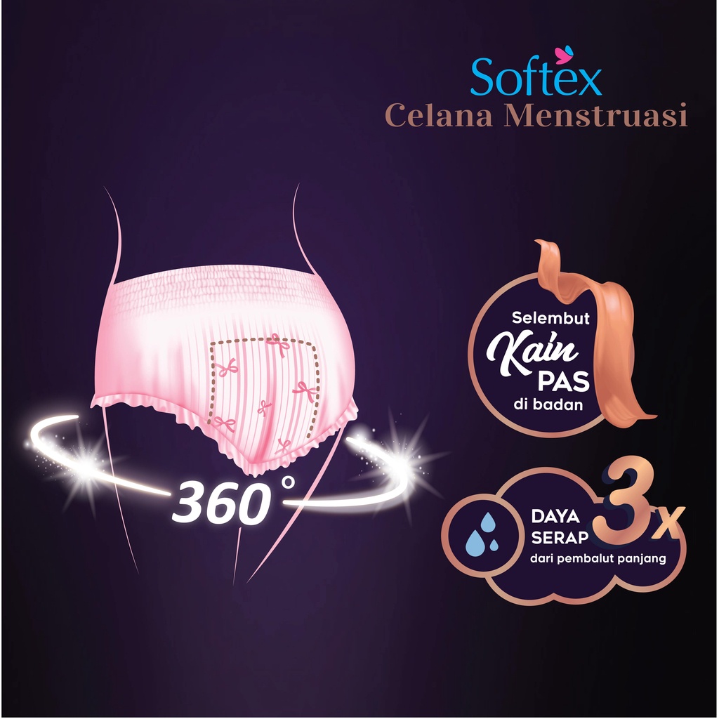 SOFTEX CELANA MENSTRUASI EXTRA SIZE ISI 2 -NJ