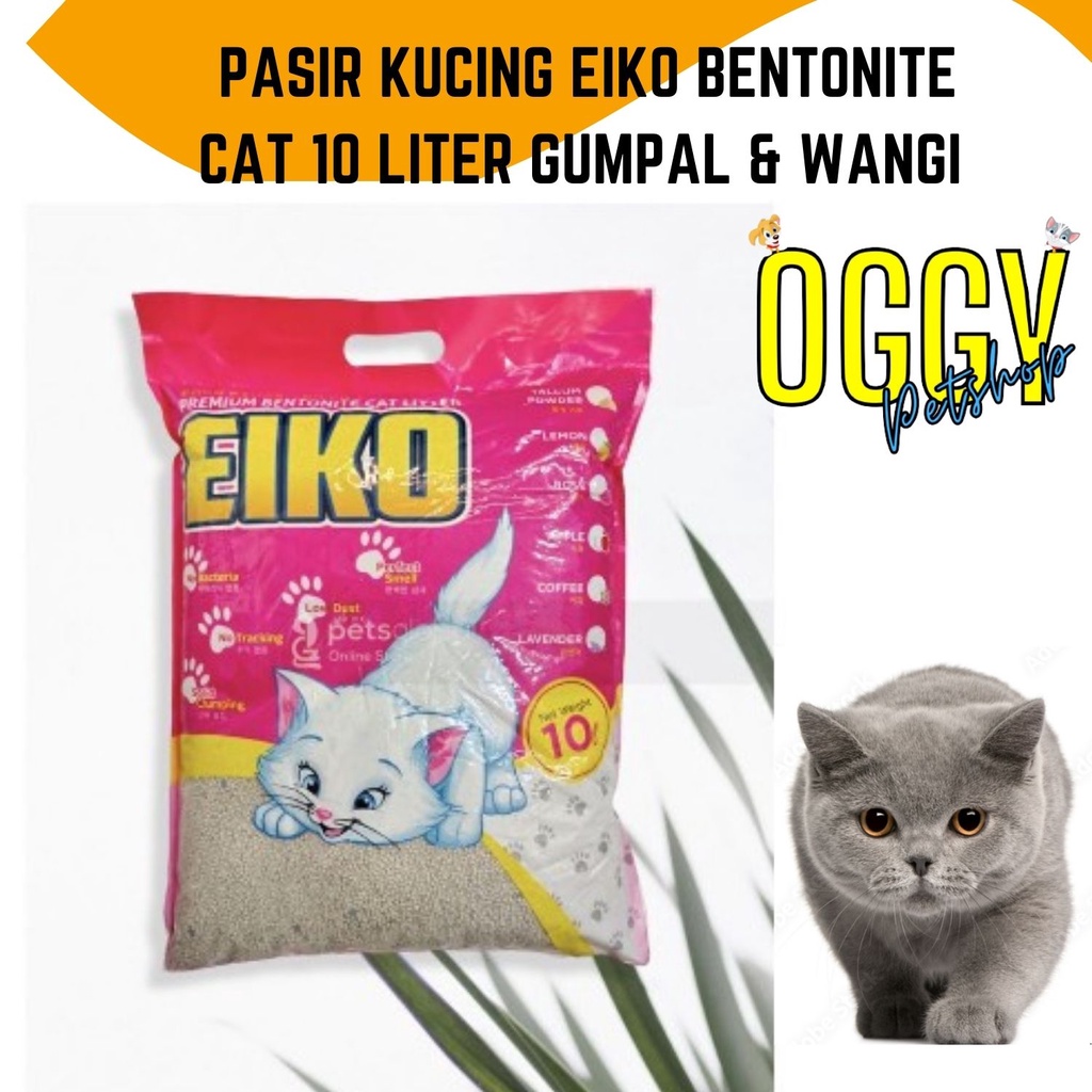 [ khusus gojek / grab ] Pasir Gumpal Wangi Import EIKO Ukuran 10 LITER