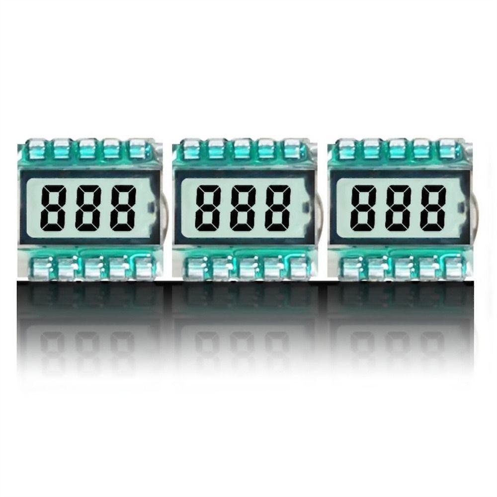 Panel LCD Agustina Aksesoris Elektronik Perlengkapan Elektronik Segmen 3 Digit Layar Kode TN Positif Tampilan Tabung Digital