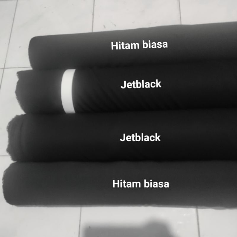 (PROMO) Kain Jetblack Premium/kain jetblack meteran/Kain Jetblack Furusiyah Silk/Kain Jetblack Softlexus