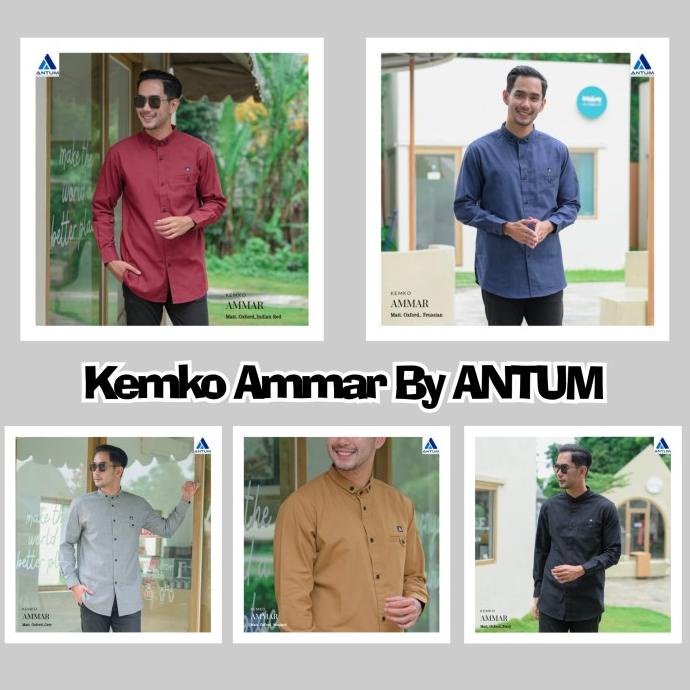Kemko Ammar By Antum - Kemeja Koko Casual - Baju Koko Pria