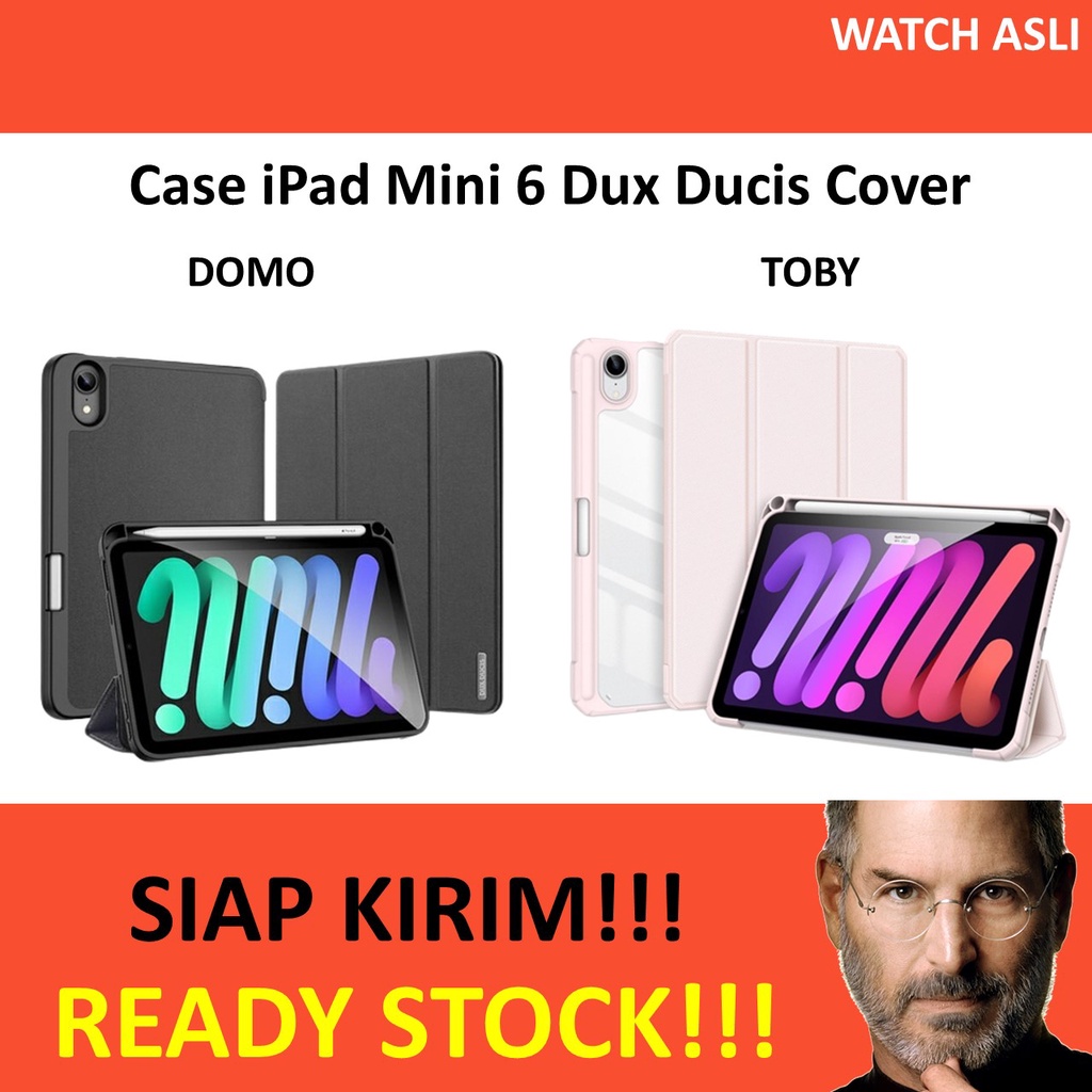 Case iPad Mini 6 2021 6th Dux Ducis DOMO TOBY Flip Book Cover Casing