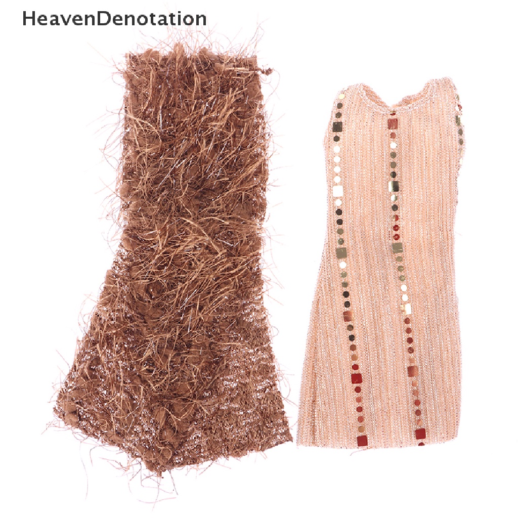 [HeavenDenotation] 1set 30cm Gaun Boneka Selendang Gaun Setelan Boneka Kostum Boneka Hadiah1:6 Gaun Boneka HDV