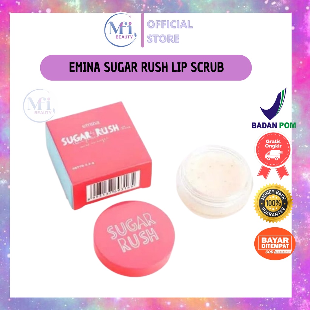 MFI - EMINA SUGAR RUSH LIP SCRUB/SCRUB BIBIR/PENCERAH BIBIR