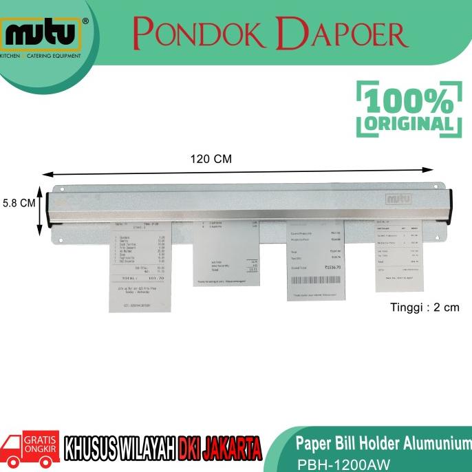 

Penjepit Menu Alumunium Panjang 120CM PBH-1200AW Mutu