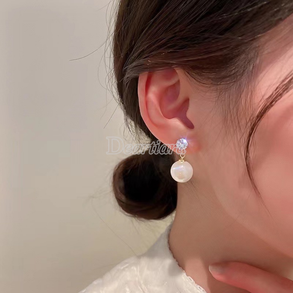 Anting Mutiara Mata Ikan Sentuh Yang Modis Dan Bermutu Tinggi Anting Vintage Wanita