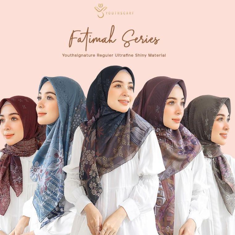 TERPERCAYA Youthscarf - ( FATIMAH SERIES) - Hijab printing - Hijab segiempat voal - Voal Ultrafine -