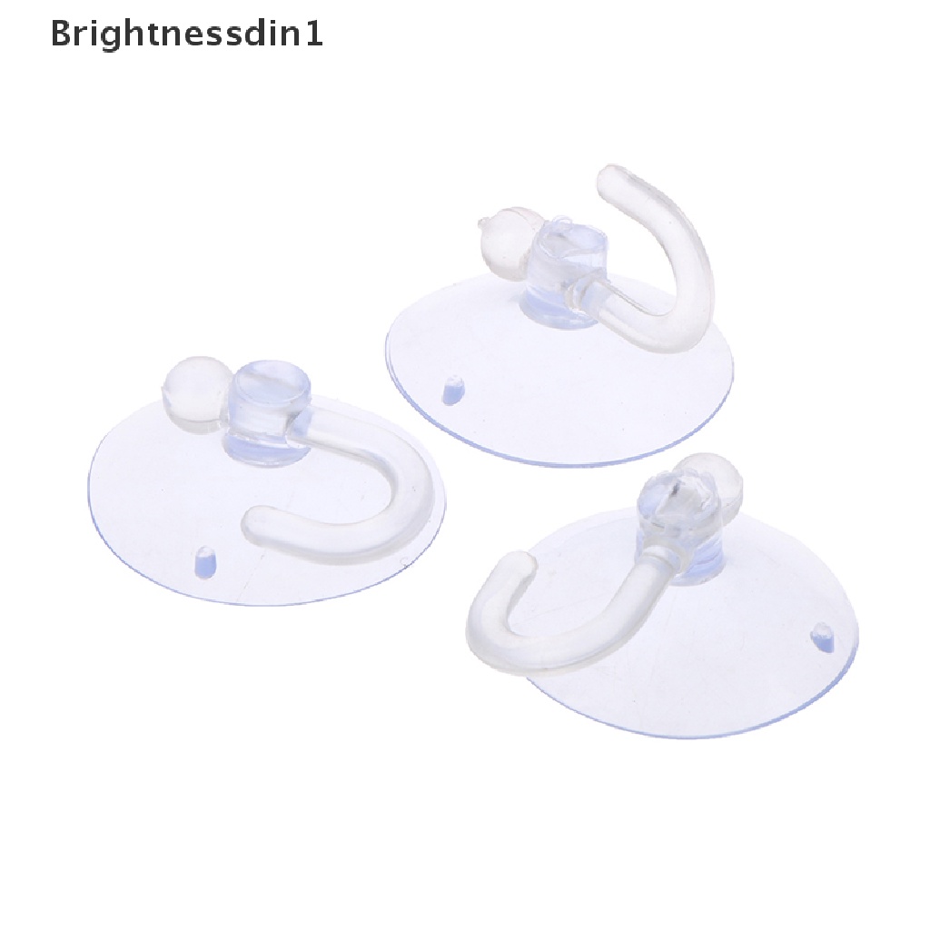 [Brightnessdin1] 10pcs Suction Cups Caps Suckers Kaca Jendela Dinding Hook Gantungan Kait Dapur Butik