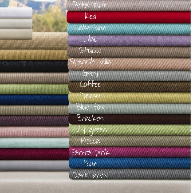 ➾ Bahan Kain Katun Jepang Polos Meteran / Kain Sprei / Kain hotel ✤