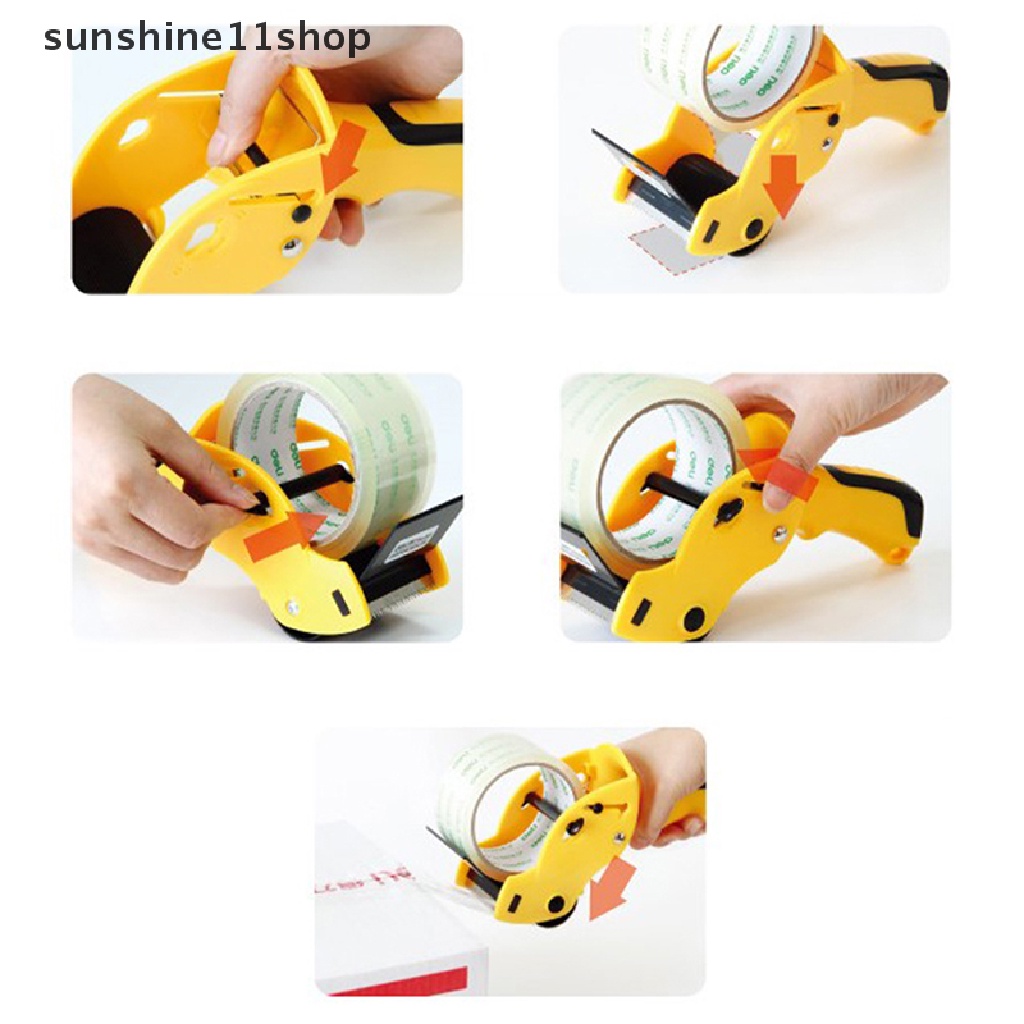Sho 1pc Tape Sealing Packer Tape Dispenser Mampu Lebar 6cm Sealing Tape Holder Cutter Manual Packing Mesin N