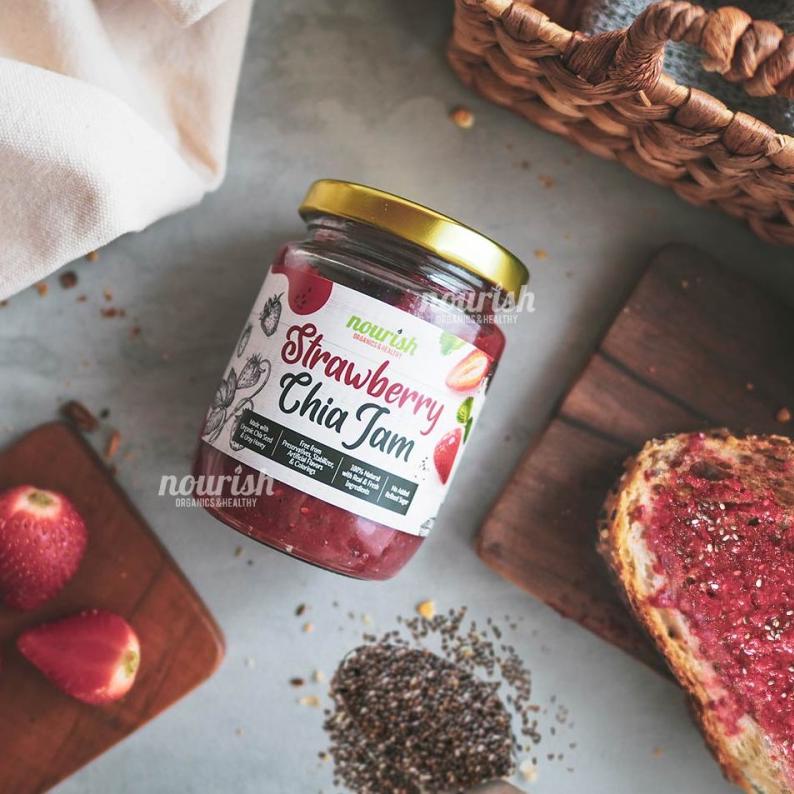 

❁ Strawberry Chia Jam with Uray 250 gr (Selai Strawberry Chia Seed) ✹