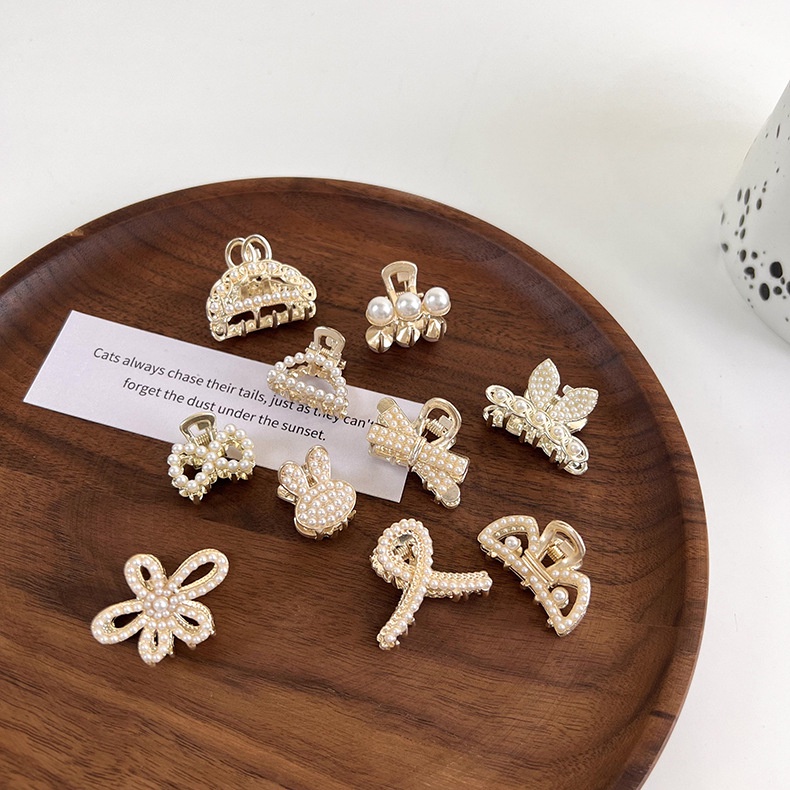 SMALL METAL PEARL HAIR CLAW RHINESTONE BANGS CLIP JEPIT RAMBUT PONI KECIL MUTIARA KRISTAL JEPITAN MINI ELEGAN LUCU SHARK BUTTERFLY FLOWER BUNGA KUPU-KUPU KUPU BESI