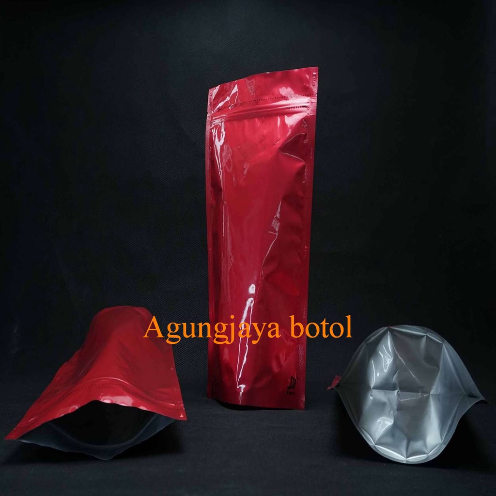 Gusset Padat Super Merah Series / Plastik  / Plastik Kemasan / Kemasan Kopi / Kemasan Snack / Gusset