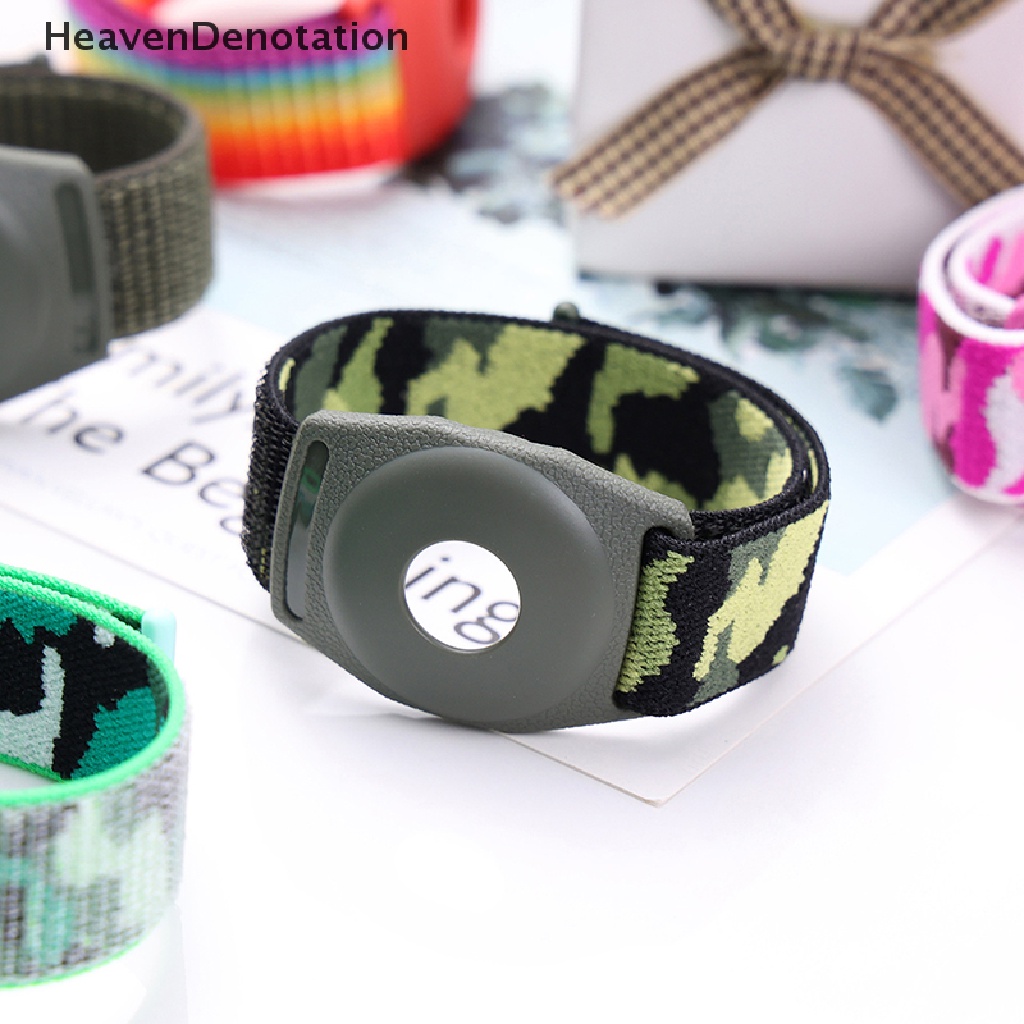 [HeavenDenotation] Gps Tracker Case Untuk Apple Airtags Case Pelindung Anti Hilang Dengan Gelang Nilon HDV