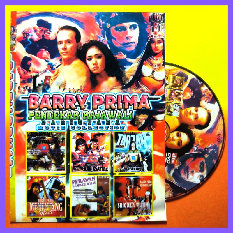 Kaset Film Aksi Indonesia Jadul Lawas Koleksi Barry Prima Seleksi Pilihan Pendekar Rajawali 6in1