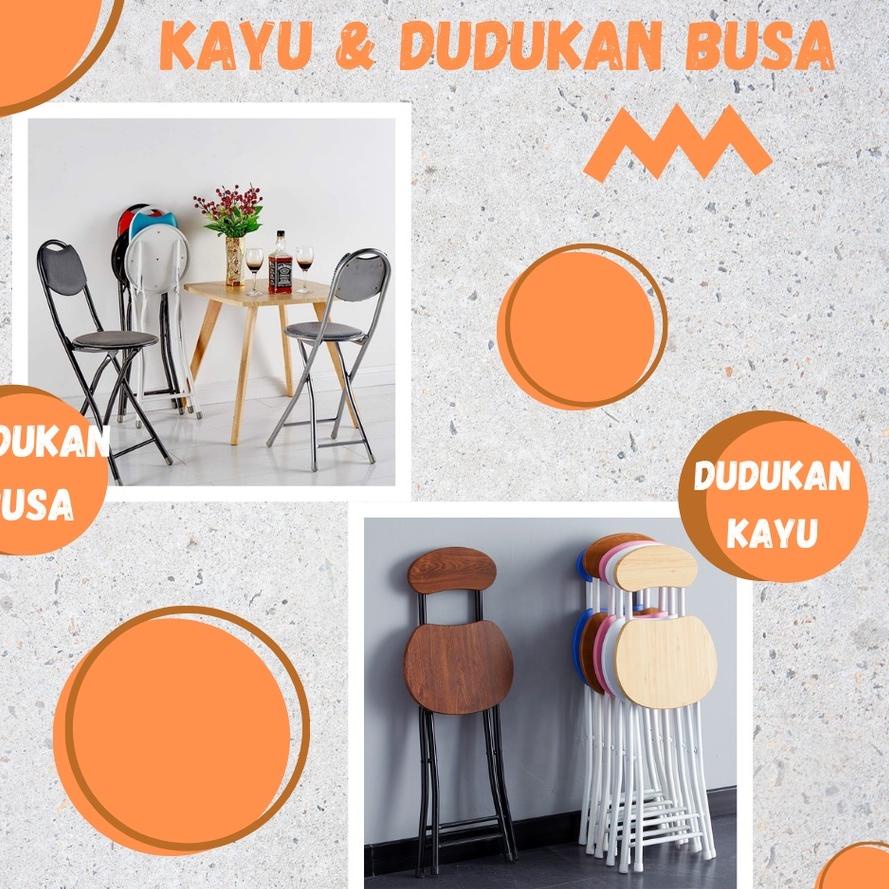 ➥ Kursi Lipat / Kursi Lipat Portable / Kursi Sholat / Bangku Makan Kayu / Kursi Sholat / Bangku Shol