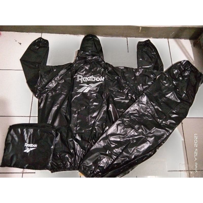 Jas hujan model sauna reebok/jas hujan reebok/sauna olahraga/TNI ad