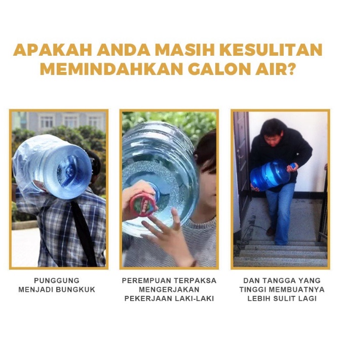 PA ALAT ANGKAT GALON AIR / HOLDER PENGANGKAT GALON / ALAT BANTU ANGKAT GALON DOUBLE HANDLE ANTI SLIP PR125