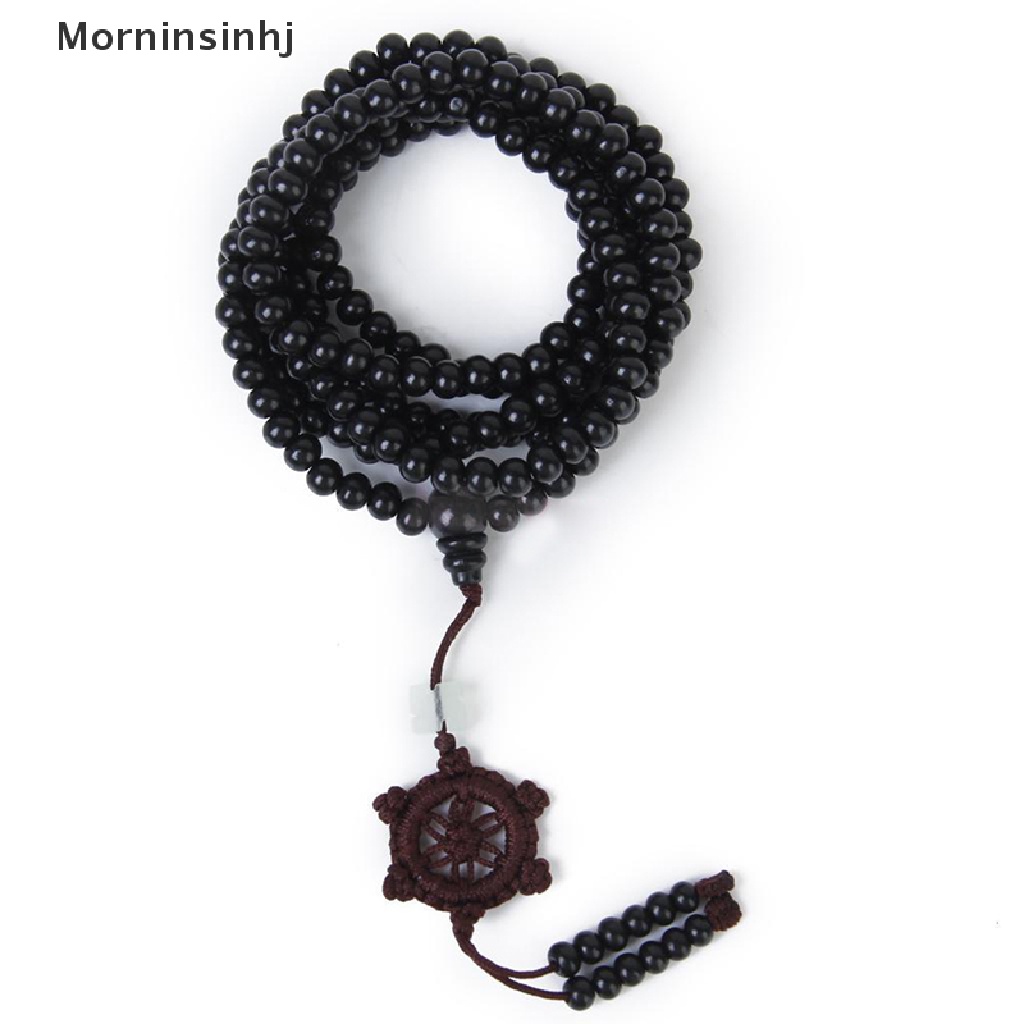 Mornin Sandal Tibet Hitam Buddha Buddha 216manik Tasbih Mala Gelang Kalung id