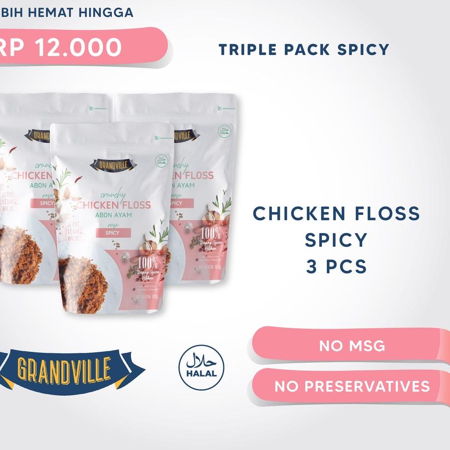 

➣ Grandville Abon AYAM Crunchy Triple Pack Spicy ➬