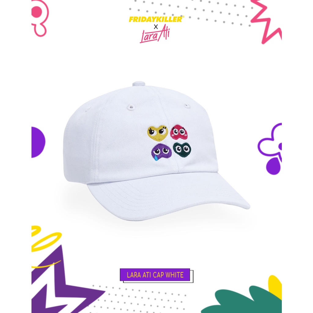 TOPI SPECIAL FRIDAY KILLER X LARA ATI | LARA ATI CAP WHITE