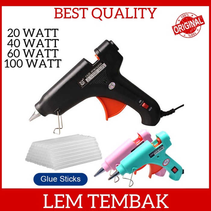 Glue Gun Lem Tembak / Glue Stick Lem Lilin 20 40 60 100 Watt Elektrik