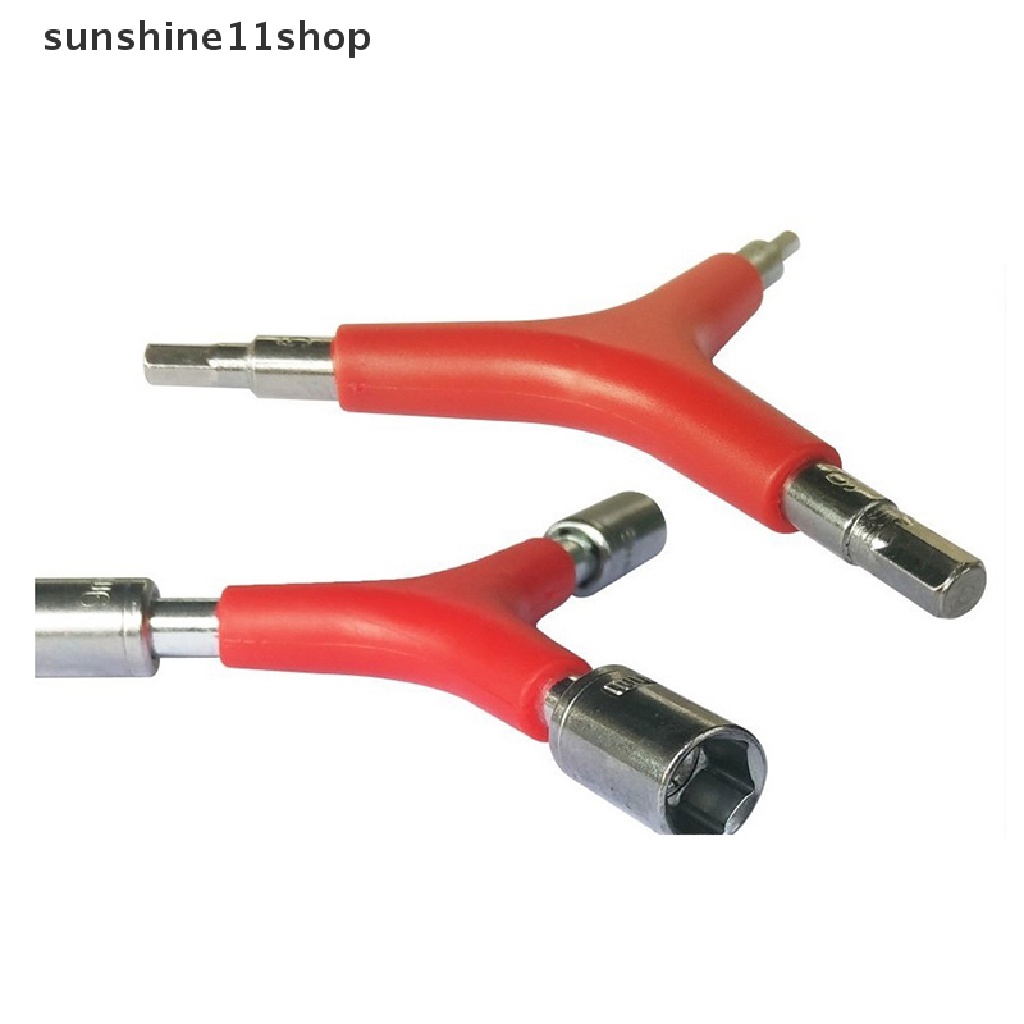 Sho Y-Type Bicycle 4-5-6 8-9-10mm Segitiga Hexagon Kunci Screw Wrench Spanner Tools N