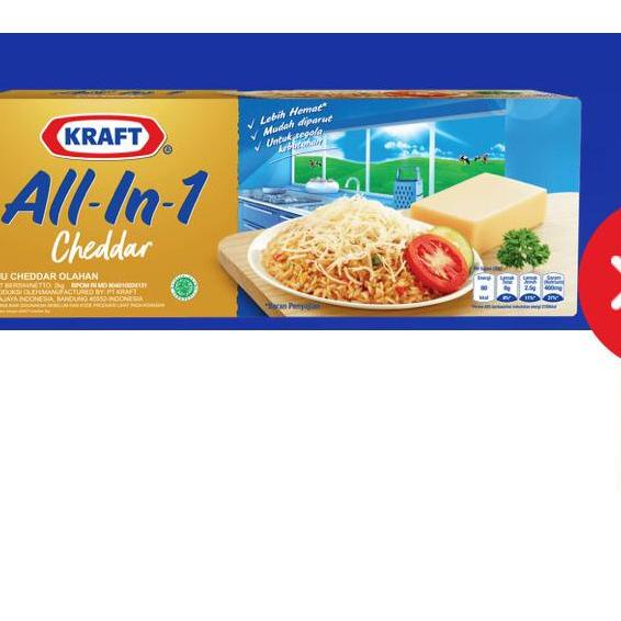 

℮ Keju Kraft Cheddar All-in-1 2kg !!- ☏