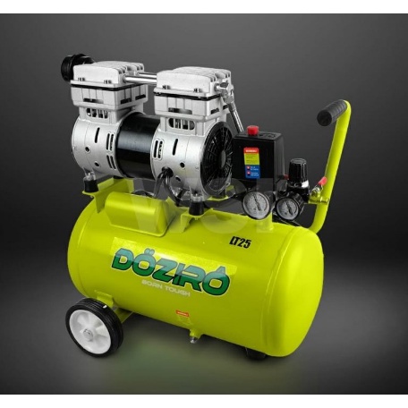 DOZIRO kompresor 25 liter silent oilles ZAC 1025 1HP tank 25L 750watt