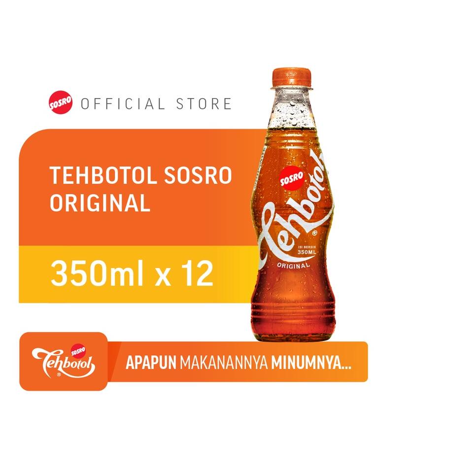

❊ Tehbotol Sosro pet Original 350 ml isi 12 Pcs ™