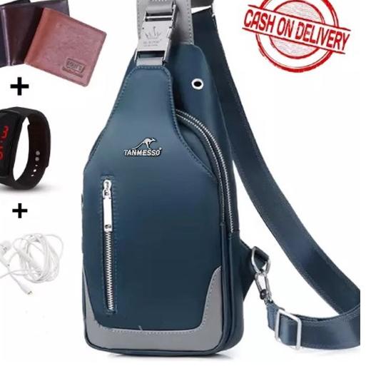 ֍ TANMESSO BAYAR DI TEMPAT 5IN1 TAS BONUS JAM &DOMPET,USBPORT&HEADSET ✹