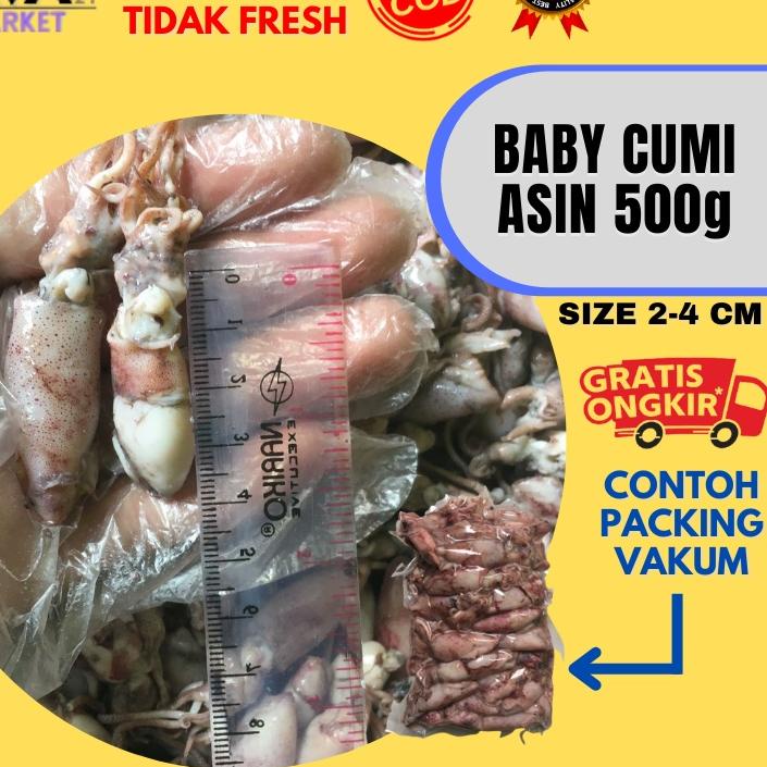 

☺ Baby Cumi Asin Fresh 500 Gram ☄