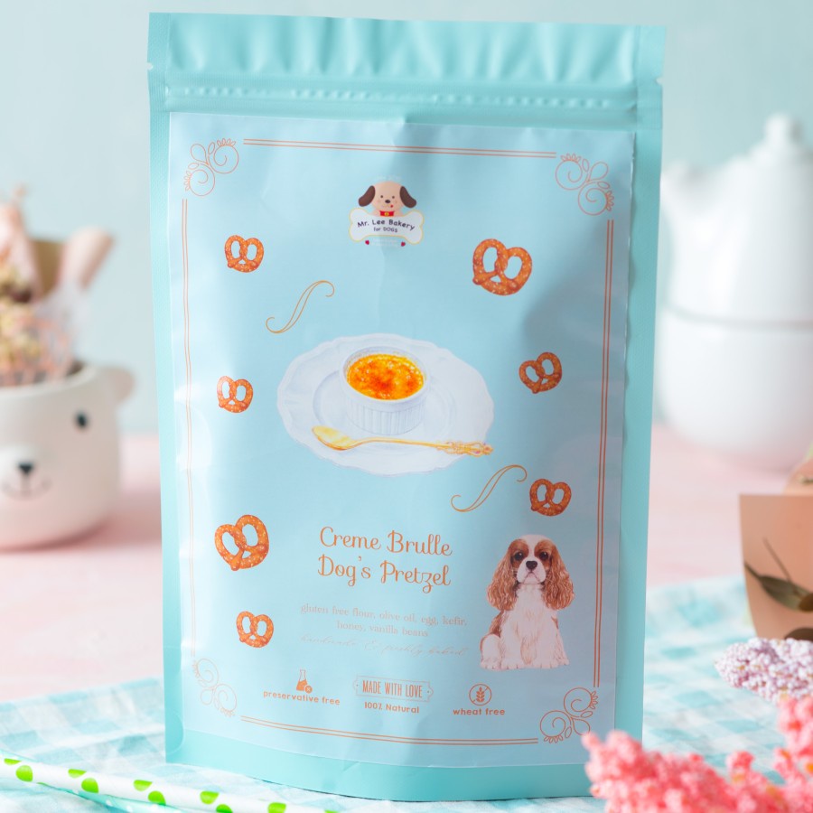 MRLEEBAKERY Snack Anjing Valentine 2023 Creme Brulle Pretzel